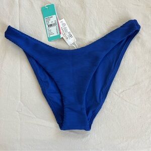 NWT Seafolly Blue Ribbed Bikini Bottom